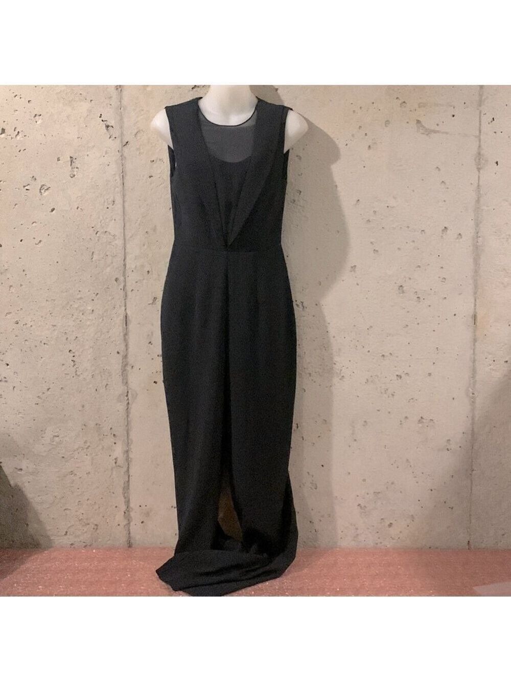 Madison Black Starry Night Short Sleeve Jumpsuit- Size XS